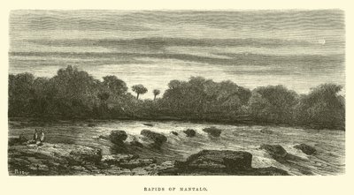 Rapids of Mantalo by Edouard Riou